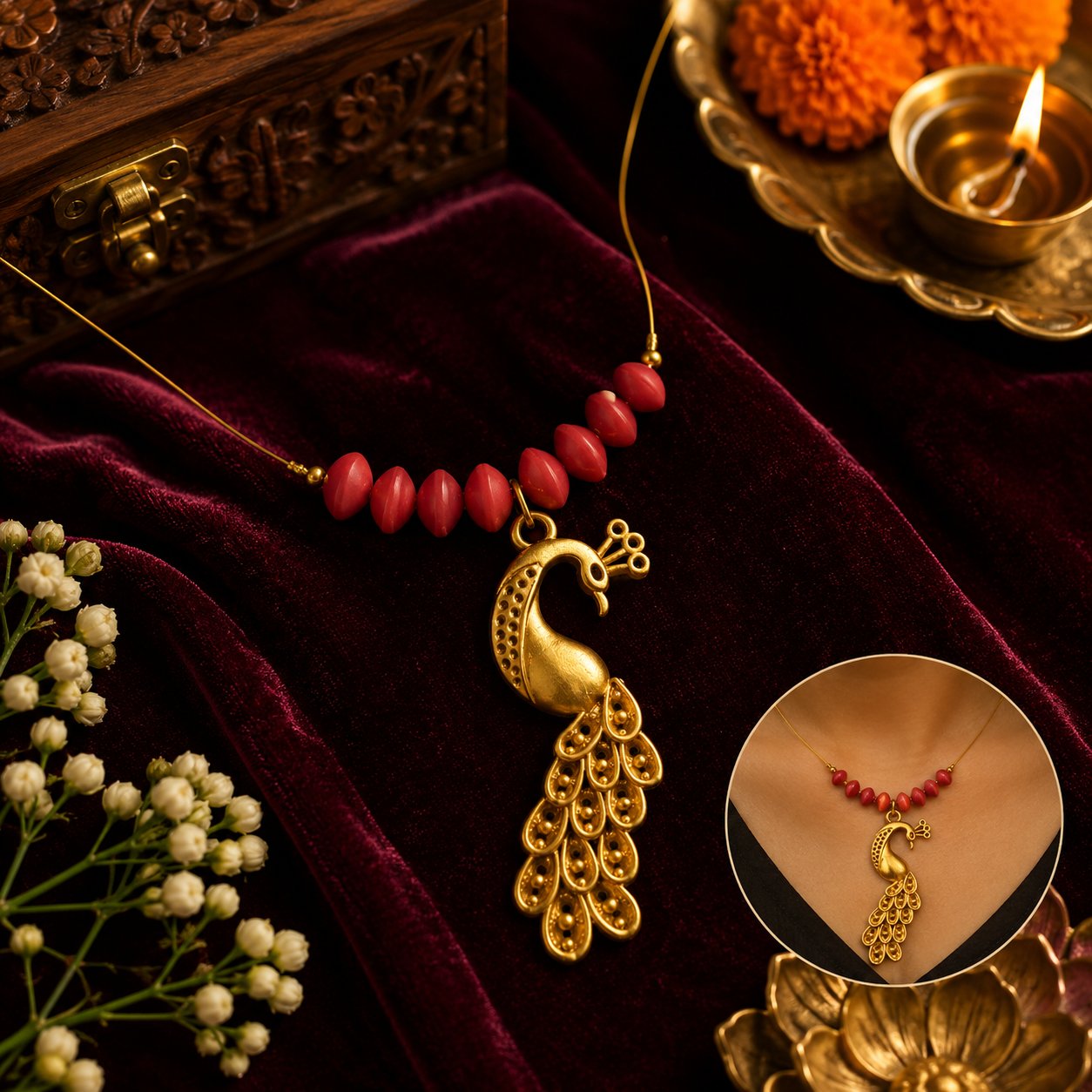 Peacock Necklace